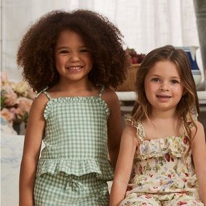 Ralph Lauren Toddler Girls Gingham Madras Sleeveless Top
